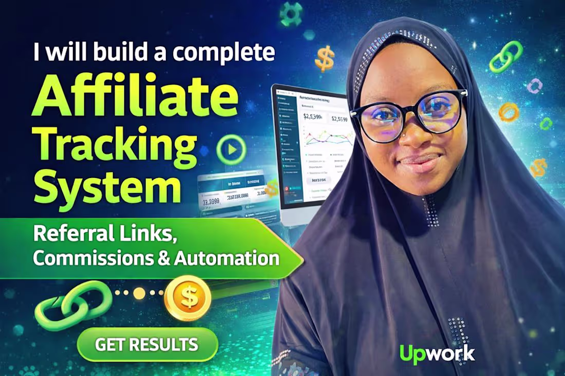 Cover image for Affiliate Tracking System with referral links,commsn& Automation