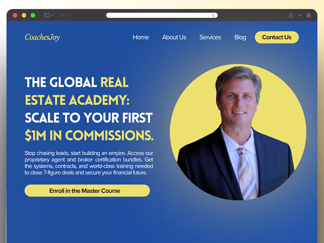 Cover image for Real Estate Coaching Academy - Complete Platform Build & Launch
