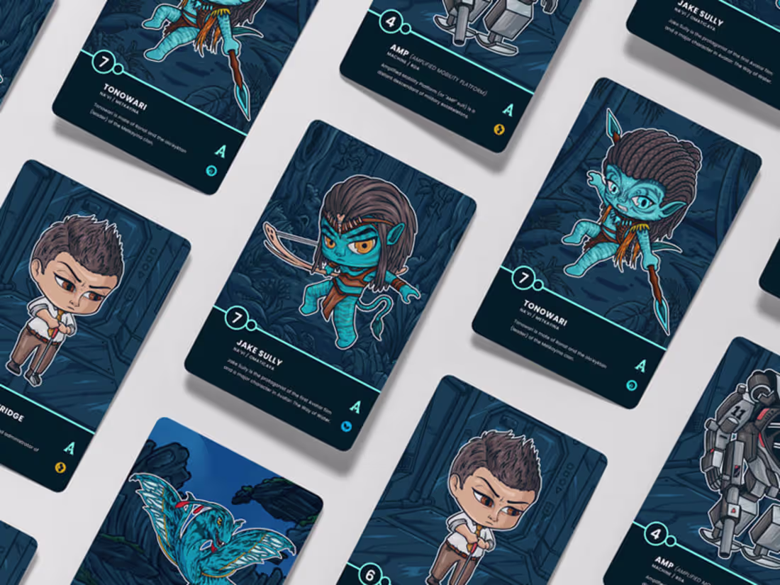 Cover image for Avatar : The Way of Water (Card Game Illustration) :: Behance