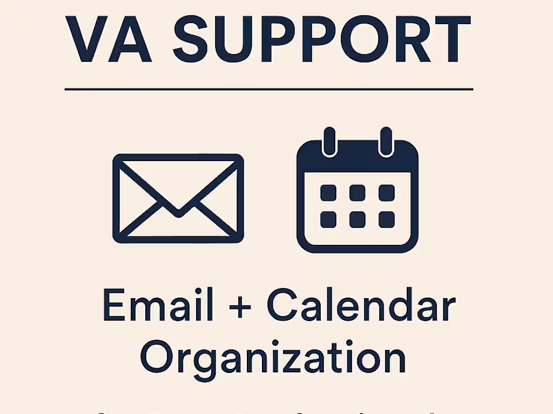 Cover image for VA Support: Email + Calendar Organization