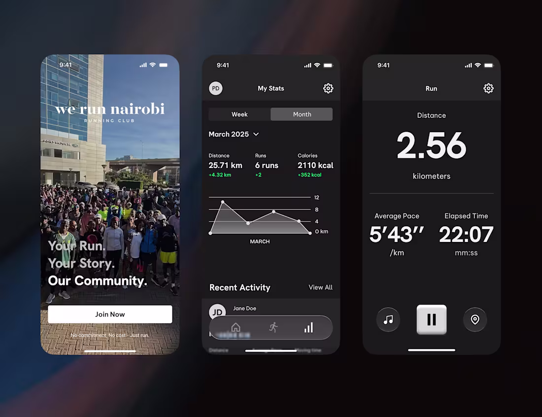 Cover image for We Run Nairobi - mobile app