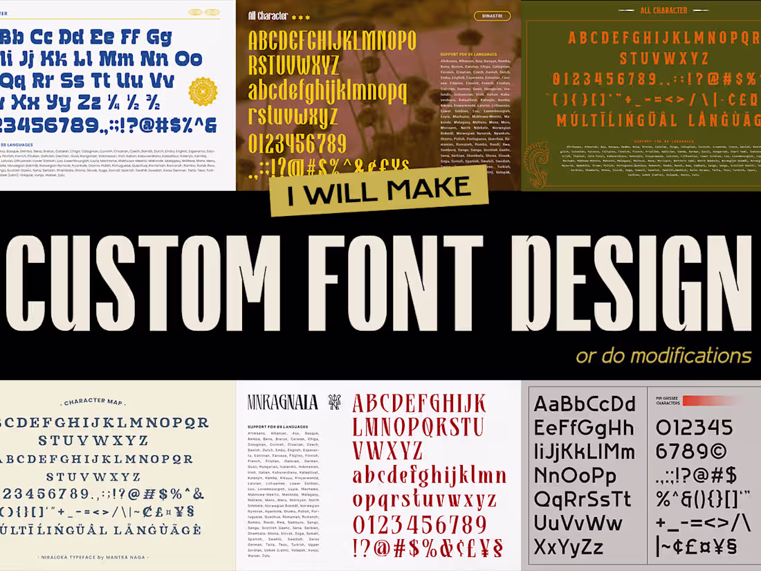 Cover image for Custom typeface/font design for your brand identity