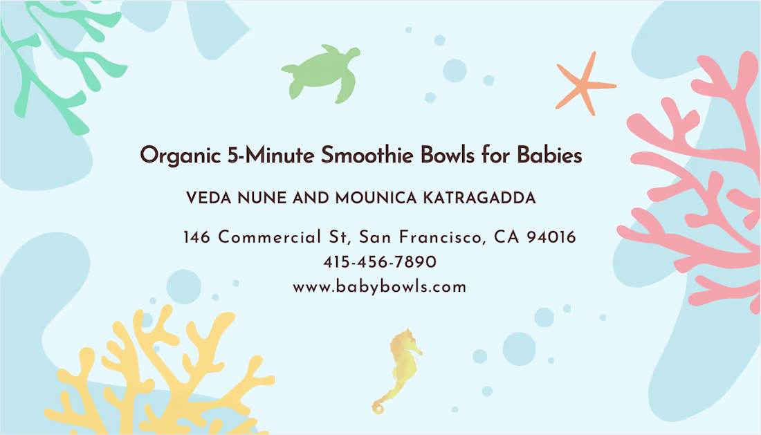 Cover image for BabyBowls Business Card Back
