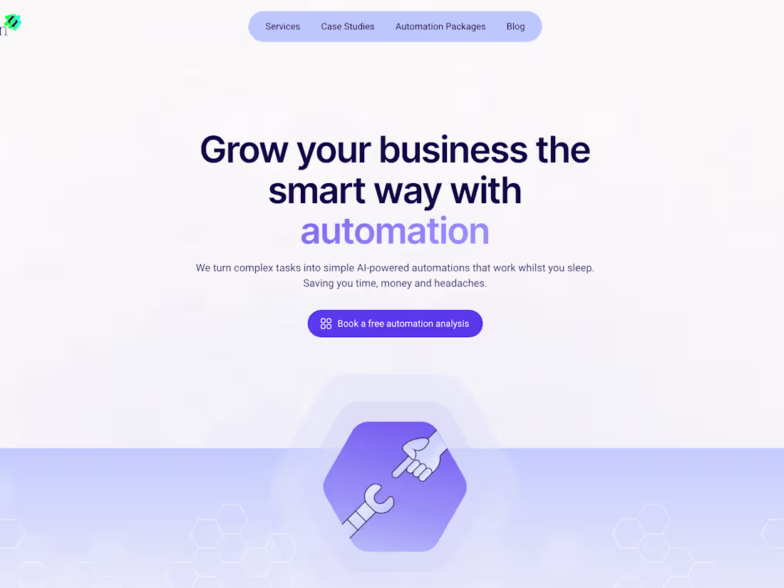 Cover image for Webflow development for an AI Automation Service Provider