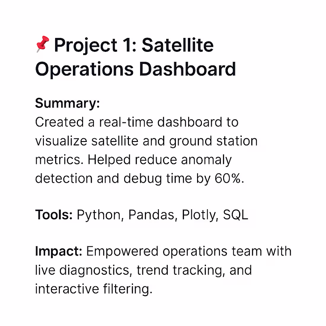 Cover image for Satellite Operations Dashboard