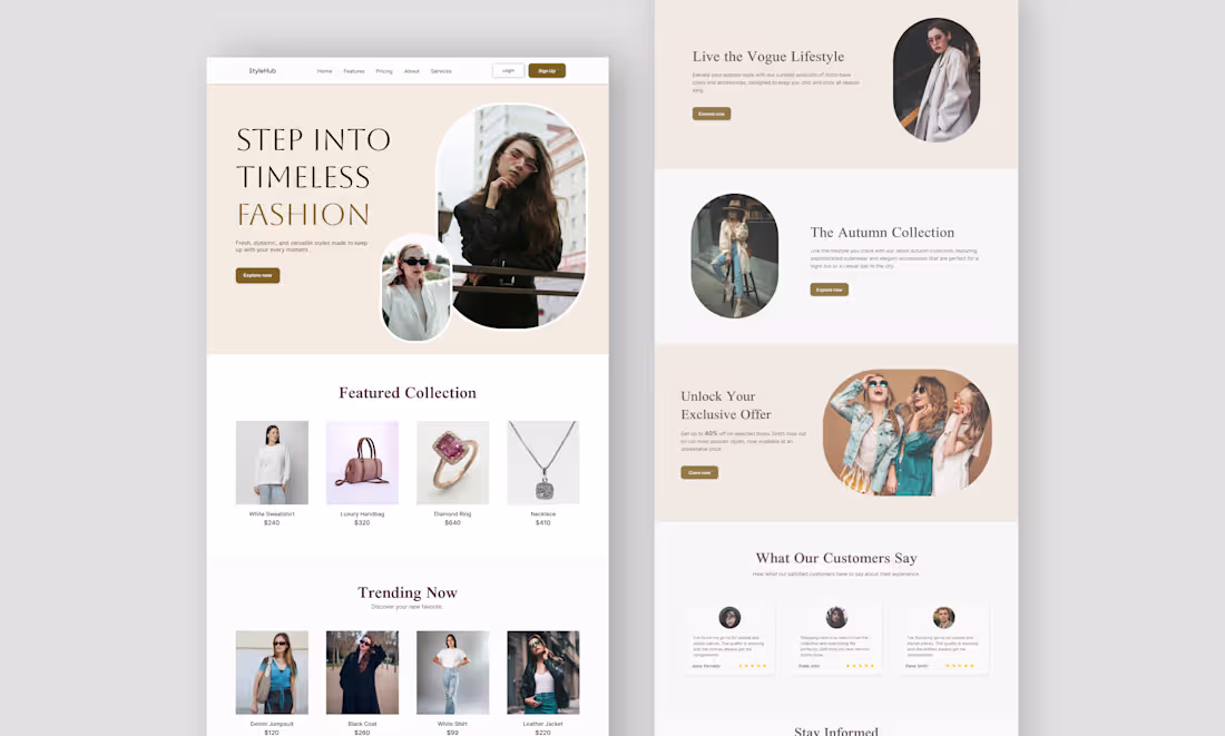 Cover image for Fashion Website Design