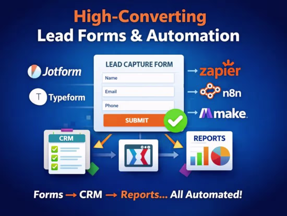 Cover image for High-Converting Jotform / Typeform Lead Capture + Automation