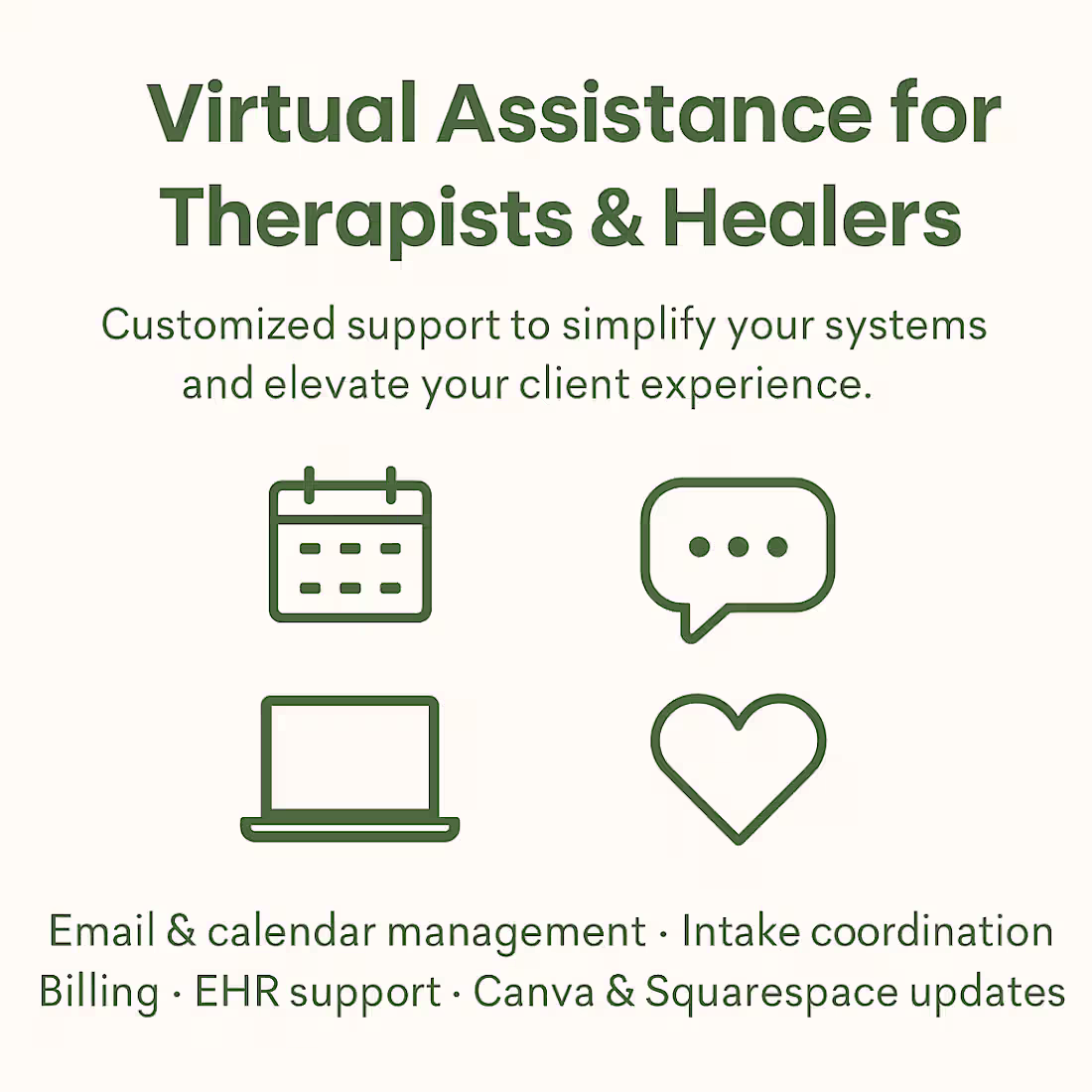 Cover image for Virtual Assistance Skills Framework for Therapists