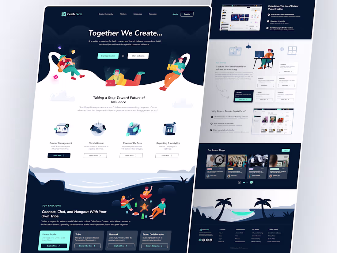 Cover image for Celeb Farm - Landing Page