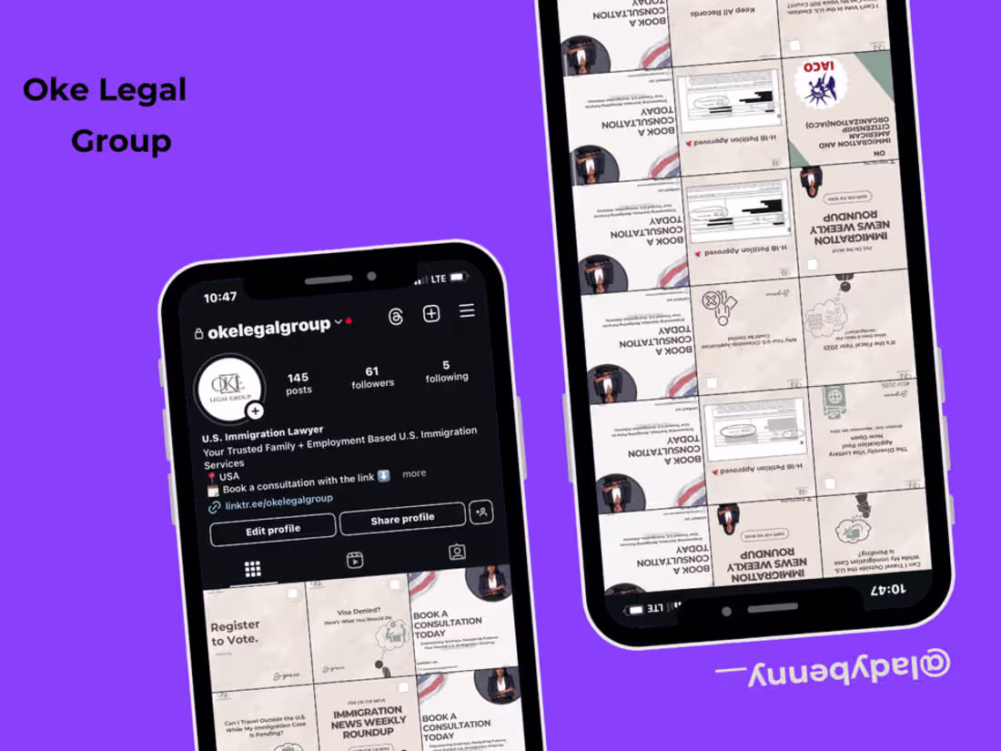 Cover image for Social Media Strategist & Manager at Oke Legal Group