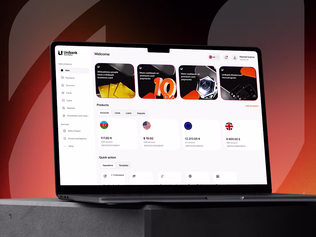 Cover image for Banking | B2B Internet Banking Platform