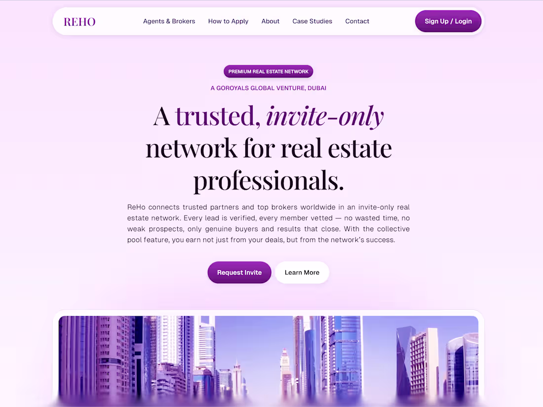 Cover image for Reho.ae (GoRoyals) Website Design + SaaS style Explainer Video
