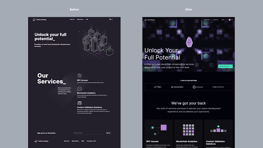 Cover image for Web3 Website Redesign
