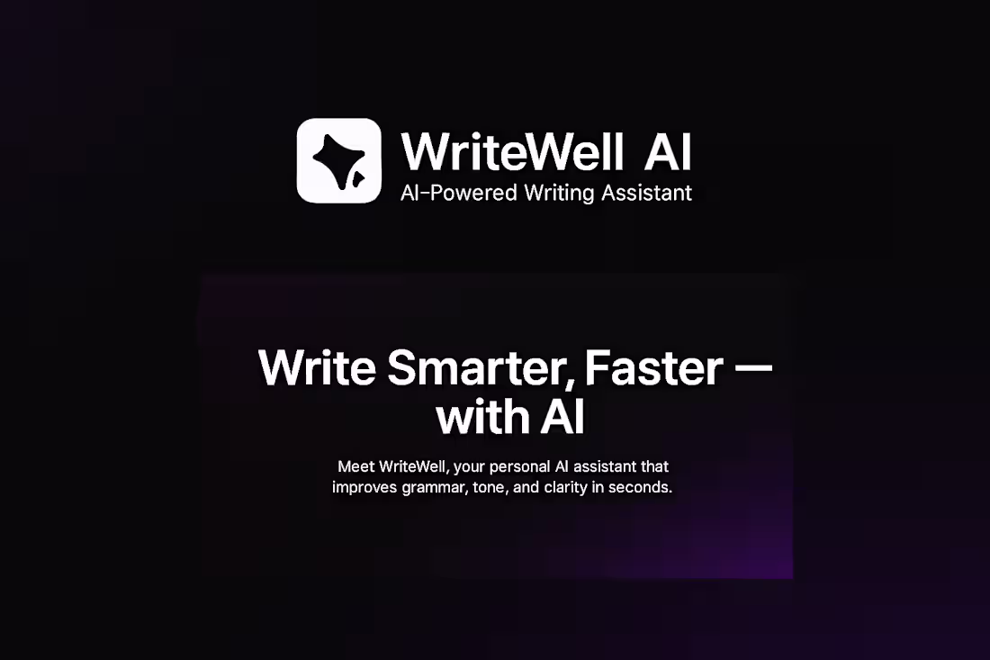 Cover image for Responsive Landing Page Design for WriteWell AI