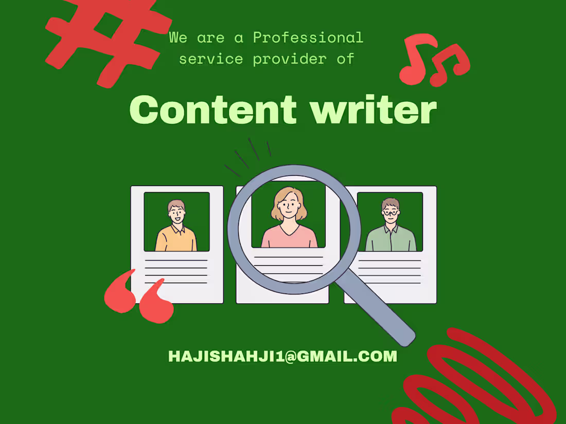 Cover image for Article and Content writer