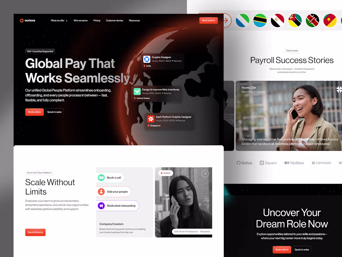 Cover image for Workora - Payroll Landing Page | Landing Page
