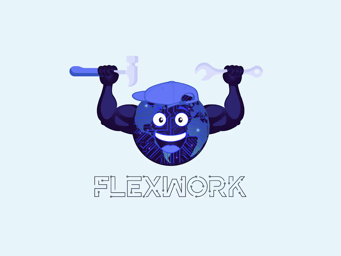 Cover image for Flex Work – Mascot Logo for Repair & Service Brand