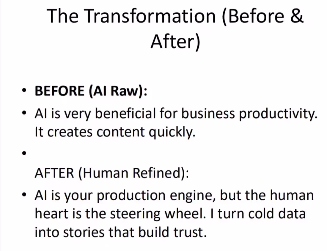 Cover image for Humanizing AI Content
Description:
AI creates the