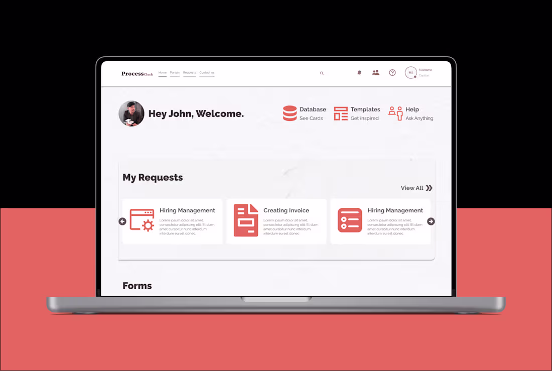 Cover image for Process Clerk Immigration Web Application