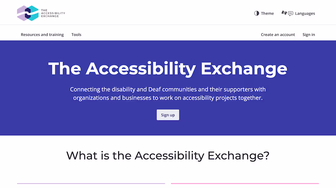 Cover image for Consultant Info Session: The Accessibility Exchange