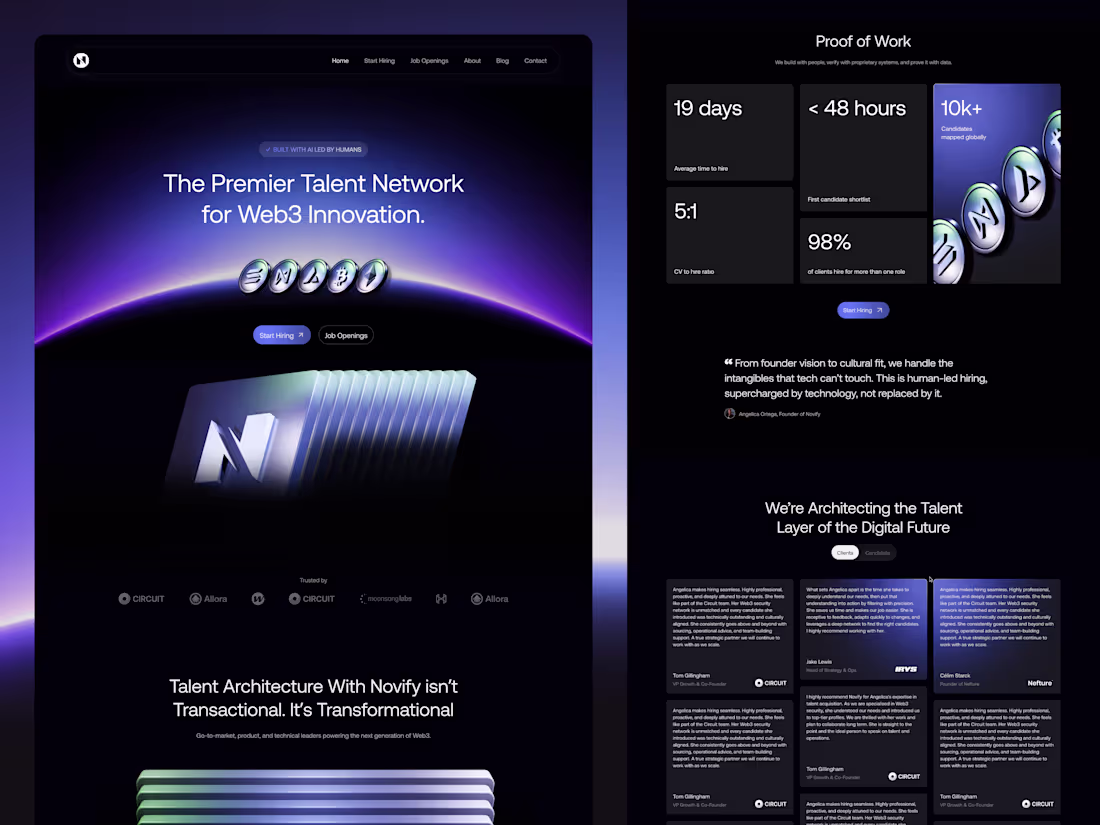 Cover image for Talent Network Web3.0 Landing Page