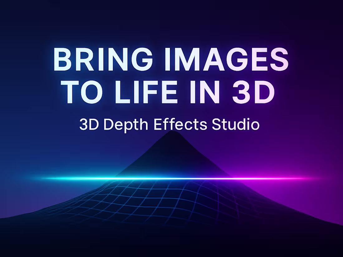 Cover image for Just launched a different kind of WIX app: 3D Depth Effects ...