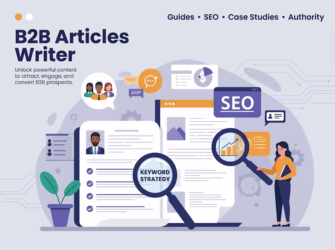 Cover image for Blog content writing for B2B SaaS