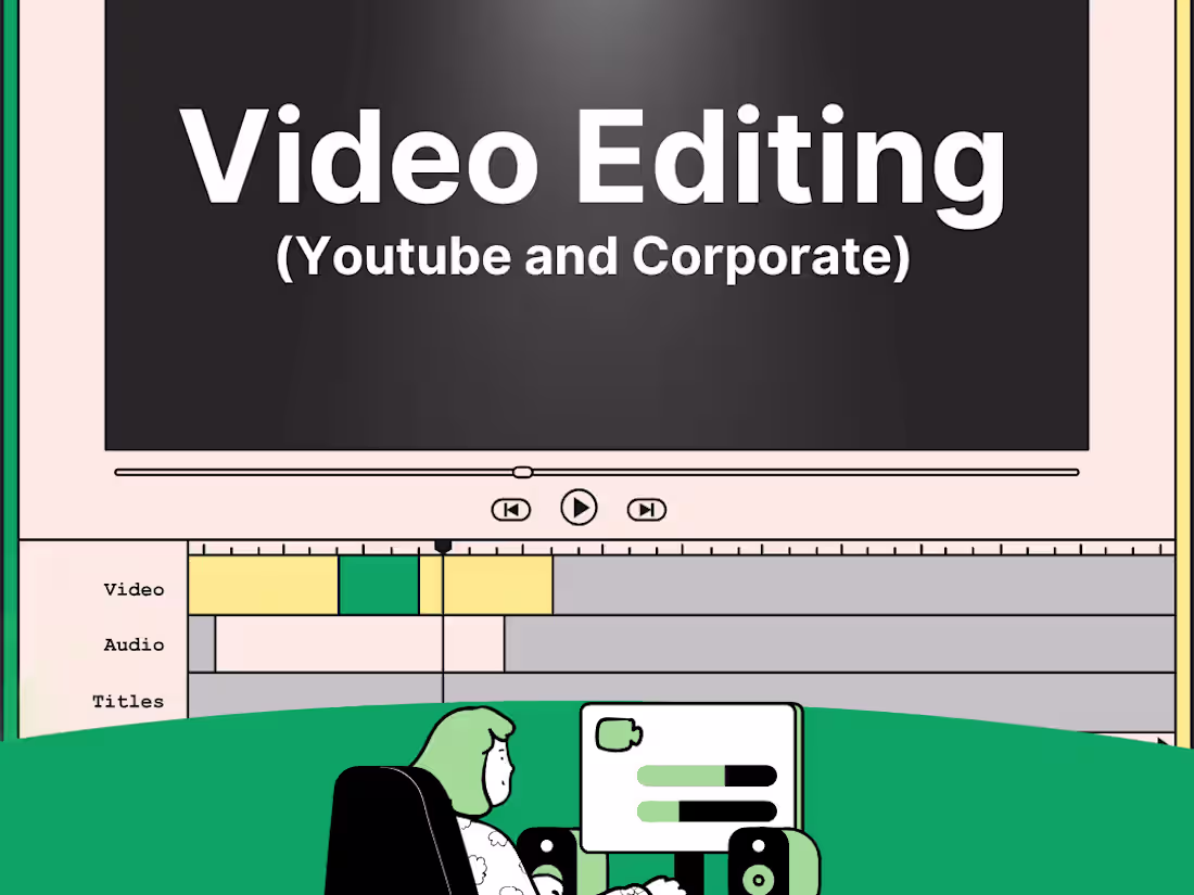 Cover image for Video Editing (Youtube and Corporate)