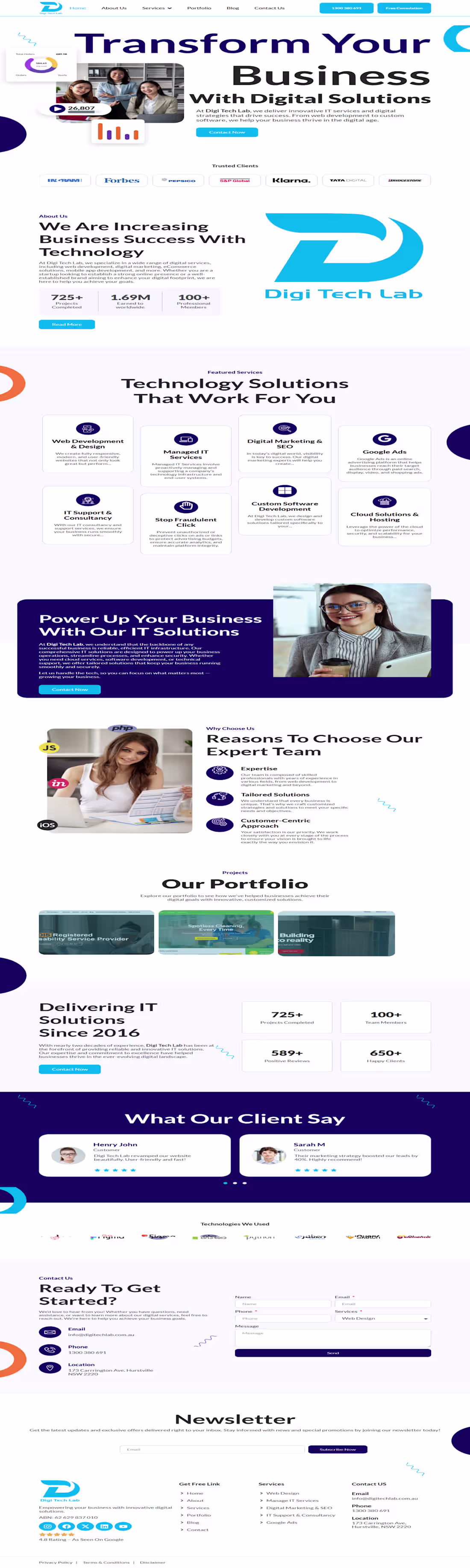 Cover image for Digitech Lab Digital Solutions