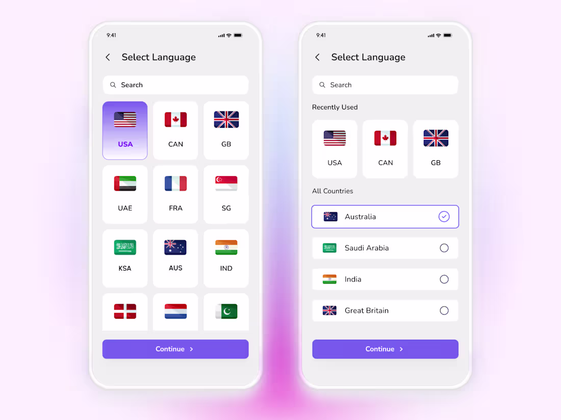 Cover image for Multilingual Language Selection UI — Global Access Screen