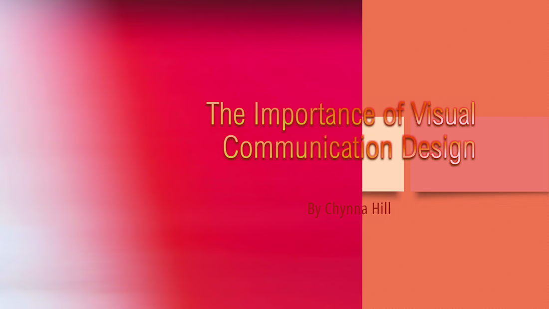 Cover image for PPT: The Importance of Visual Communication Design