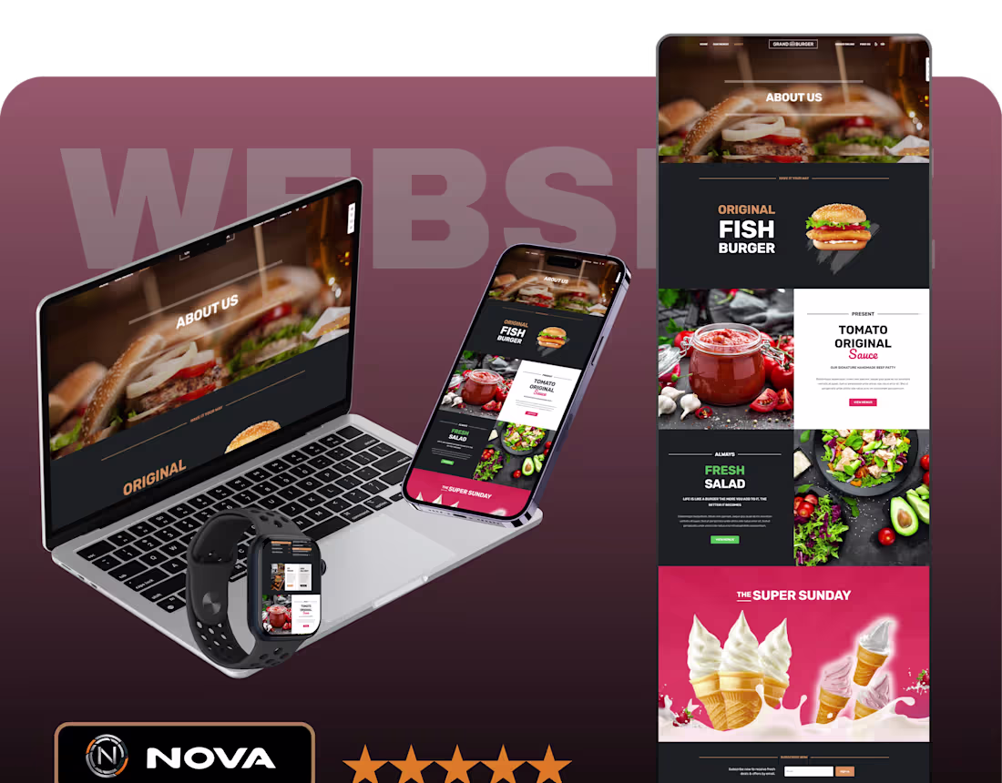 Cover image for Wordpress Hamburger Website
