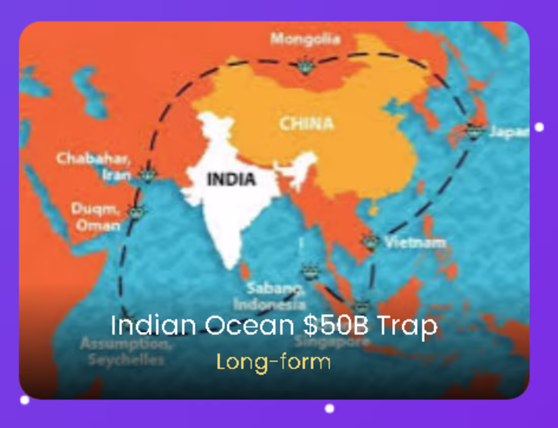 Cover image for Indian Ocean $50B Trap: Strategic