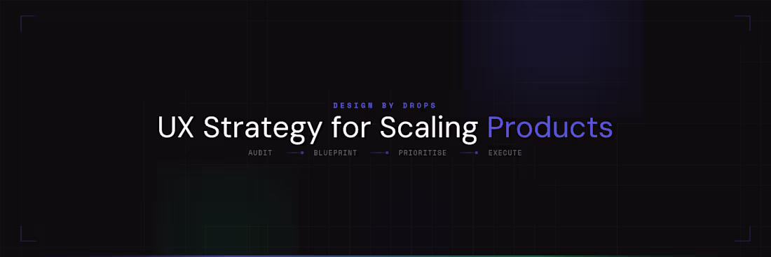 Cover image for UX Audit & Prioritised Roadmap