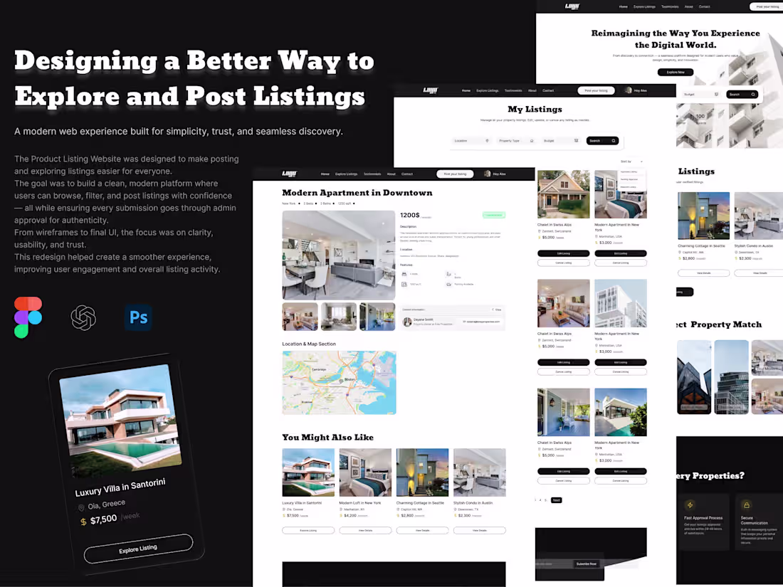 Cover image for I will Design your full Website UI/UX Design. 