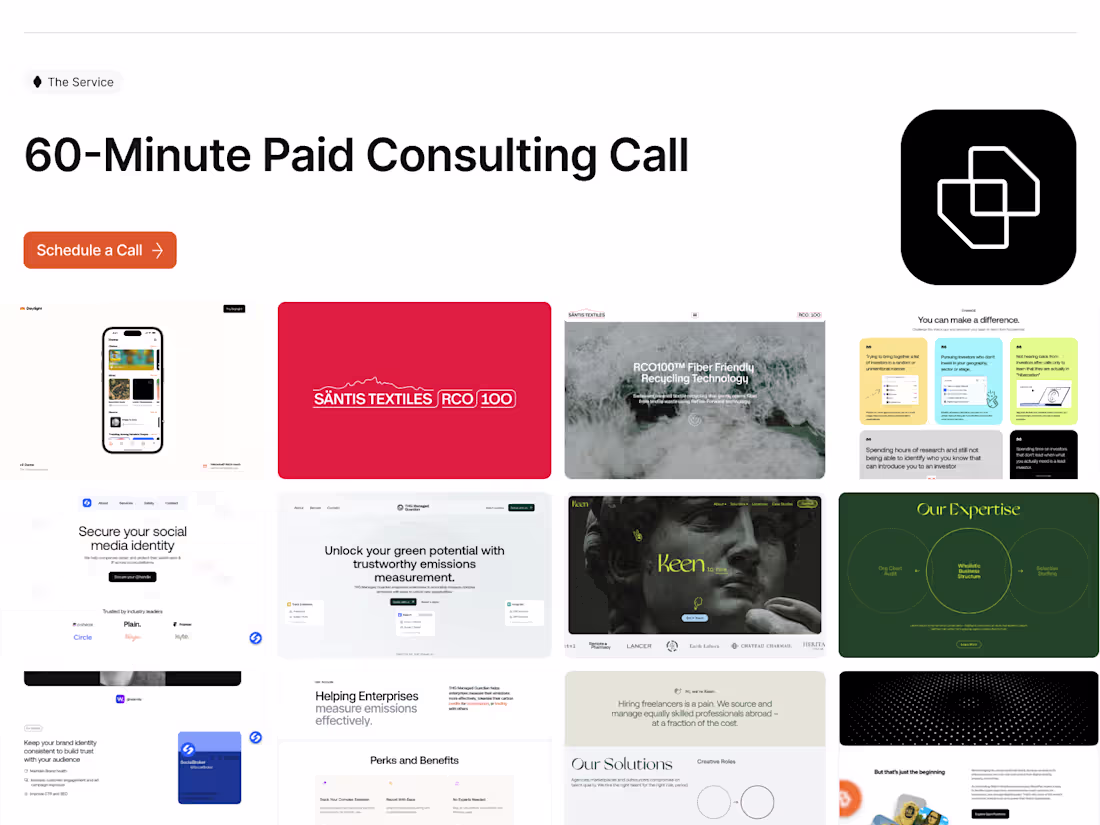 Cover image for 60-Minute Call on Framer Website Development