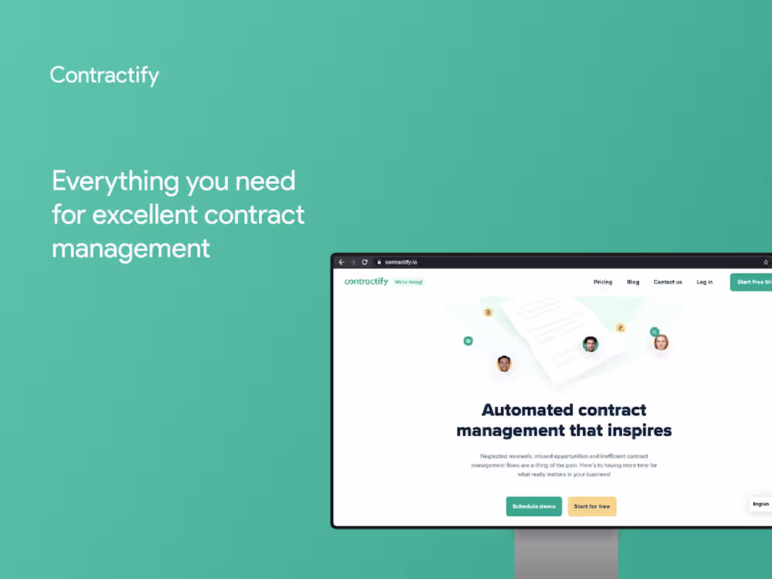 Cover image for Building a branding system for contract management Brand