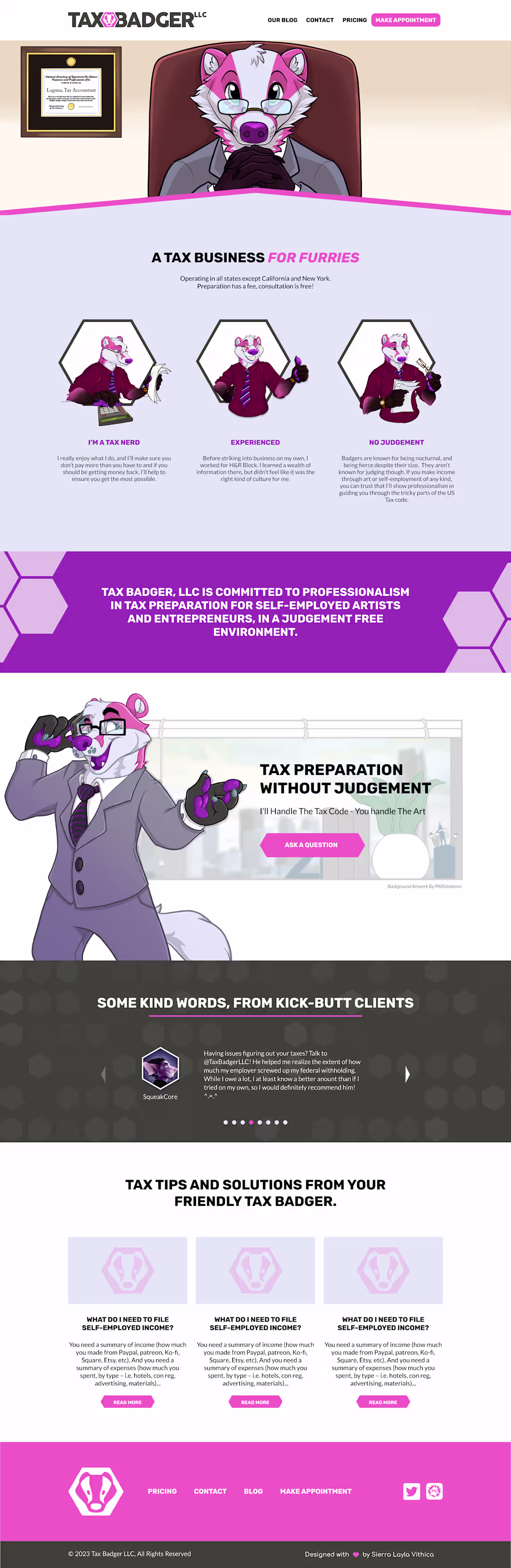 Cover image for Tax Badger - Website 2020