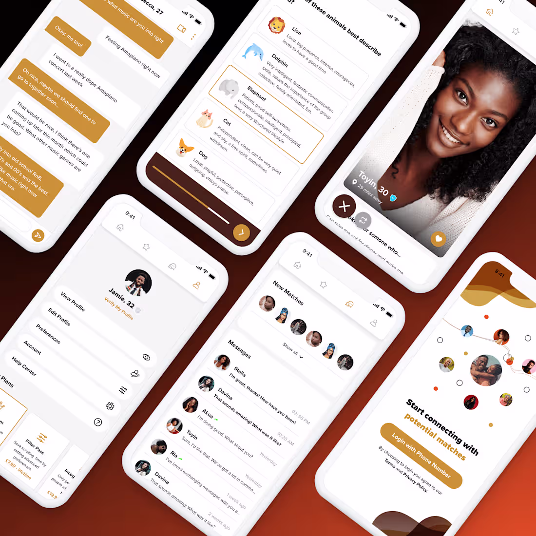 Cover image for Melanin Matchmaker - Black Dating App Design