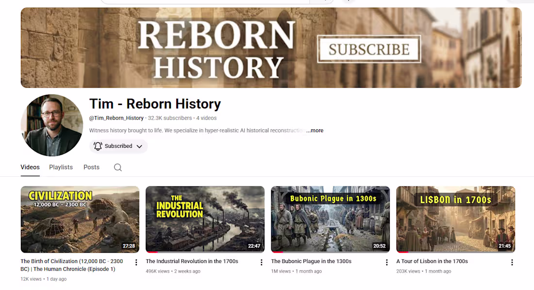 Cover image for Documentary-style YouTube video combining historical