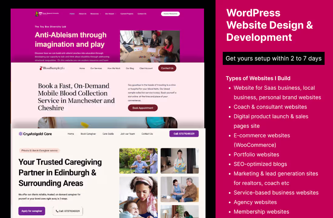 Cover image for Custom WordPress Website Design