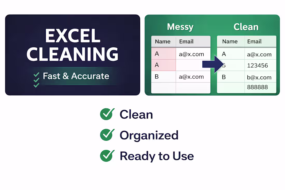Cover image for Need your Excel cleaned today?
