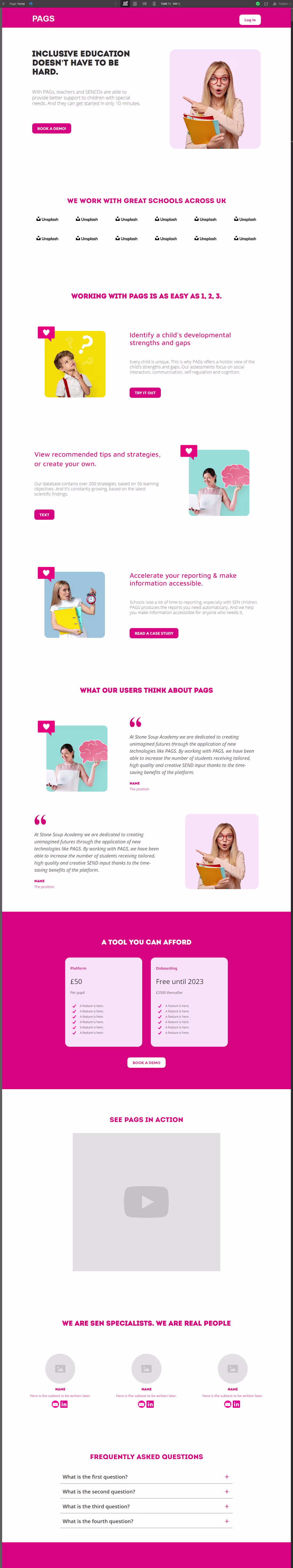 Cover image for Pagsnew Landing Page made with Webflow