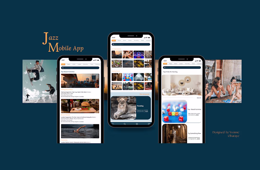 Cover image for Jazz Mobile App_ The UI Design :: Behance