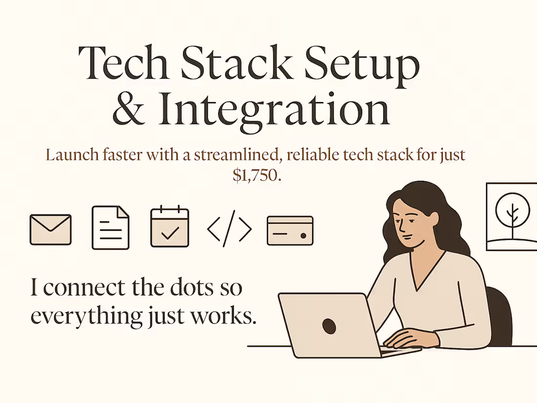 Cover image for Tech Stack Setup + Integration