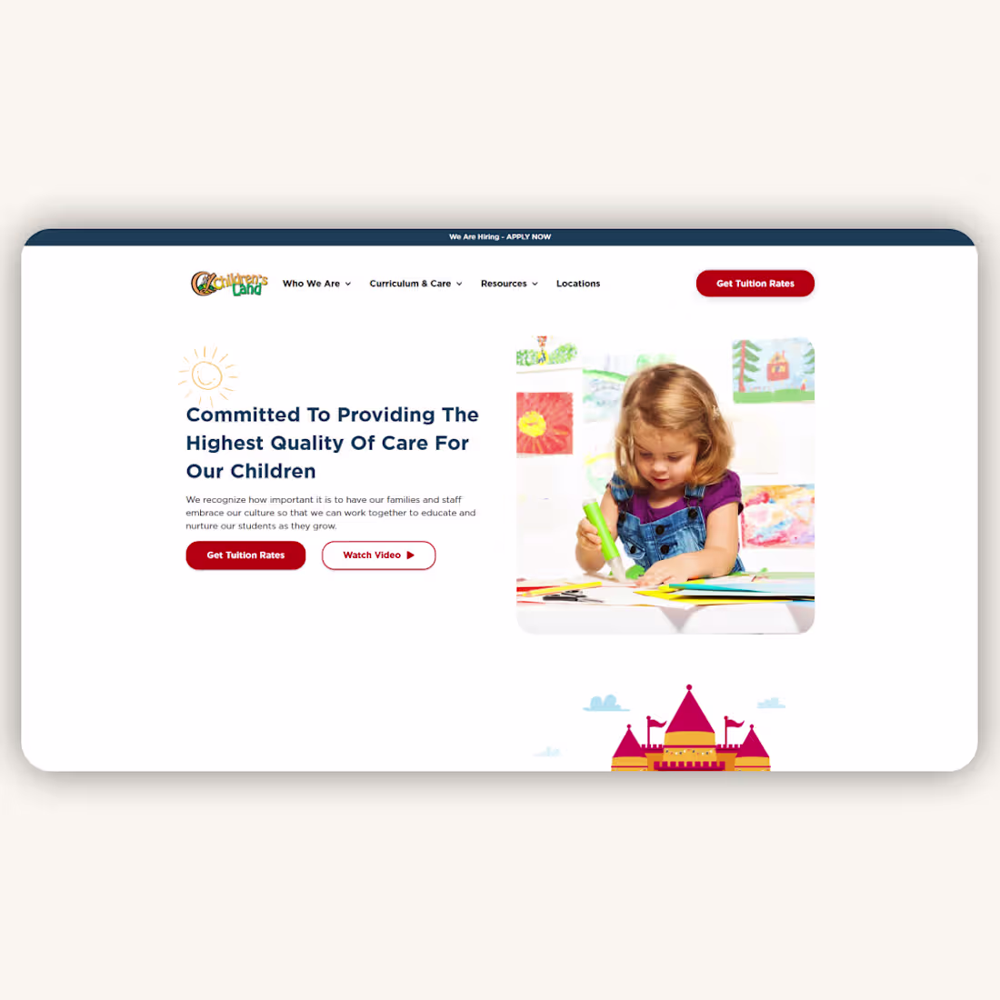 Cover image for Children’s Land — Webflow site