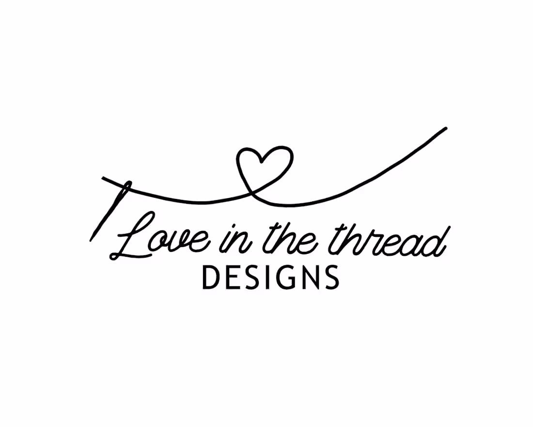 Cover image for Love in the thread design logo and mockups :: Behance