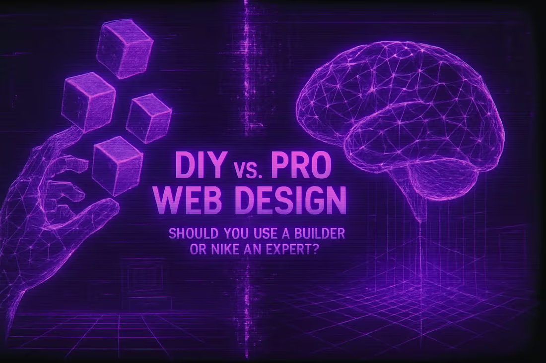 Cover image for DIY vs. Pro Web Design: Should You Use a Builder or Hire an Expert?