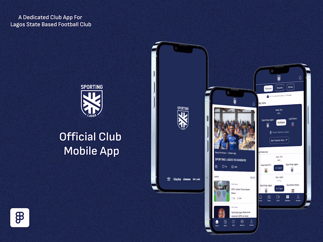Cover image for Mobile App Design for Sporting Lagos FC
