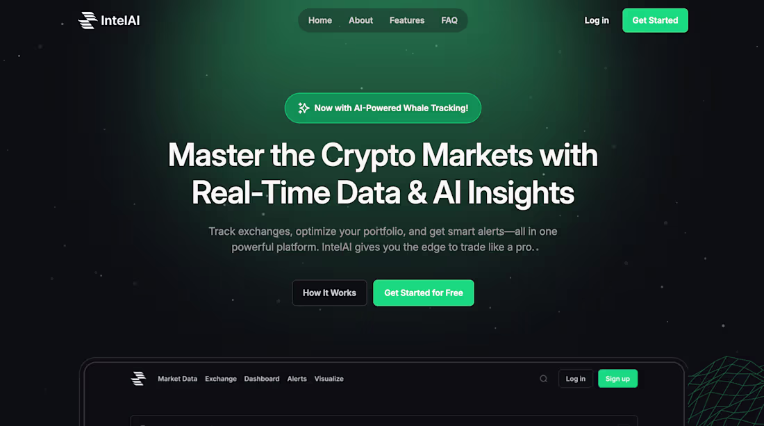 Cover image for IntelAI - Landing Page